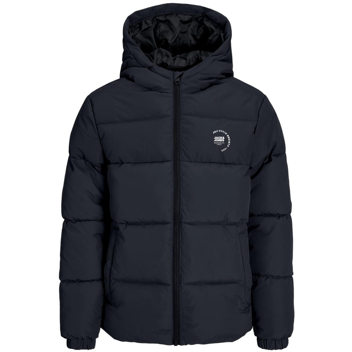 Jack & Jones Junior Sky Captain White Logo Jjmaze Logo Puffer Huva Jnr