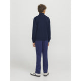 Jack & Jones Junior Navy Blazer Jjeemil Stickad Half Zip Noos Jnr