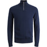 Jack & Jones Junior Navy Blazer Jjeemil Stickad Half Zip Noos Jnr
