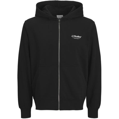 Jack & Jones Junior Black Jjesoho Sweat Zip Huva Noos Jnr