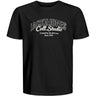 Jack & Jones Junior Black Big Print Jjmakoto Tee Ss Crew Neck Jnr