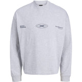 Jack & Jones Junior White Melange Jcosignal Sweat Crew Neck Jnr