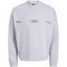 Jack & Jones Junior White Melange Jcosignal Sweat Crew Neck Jnr