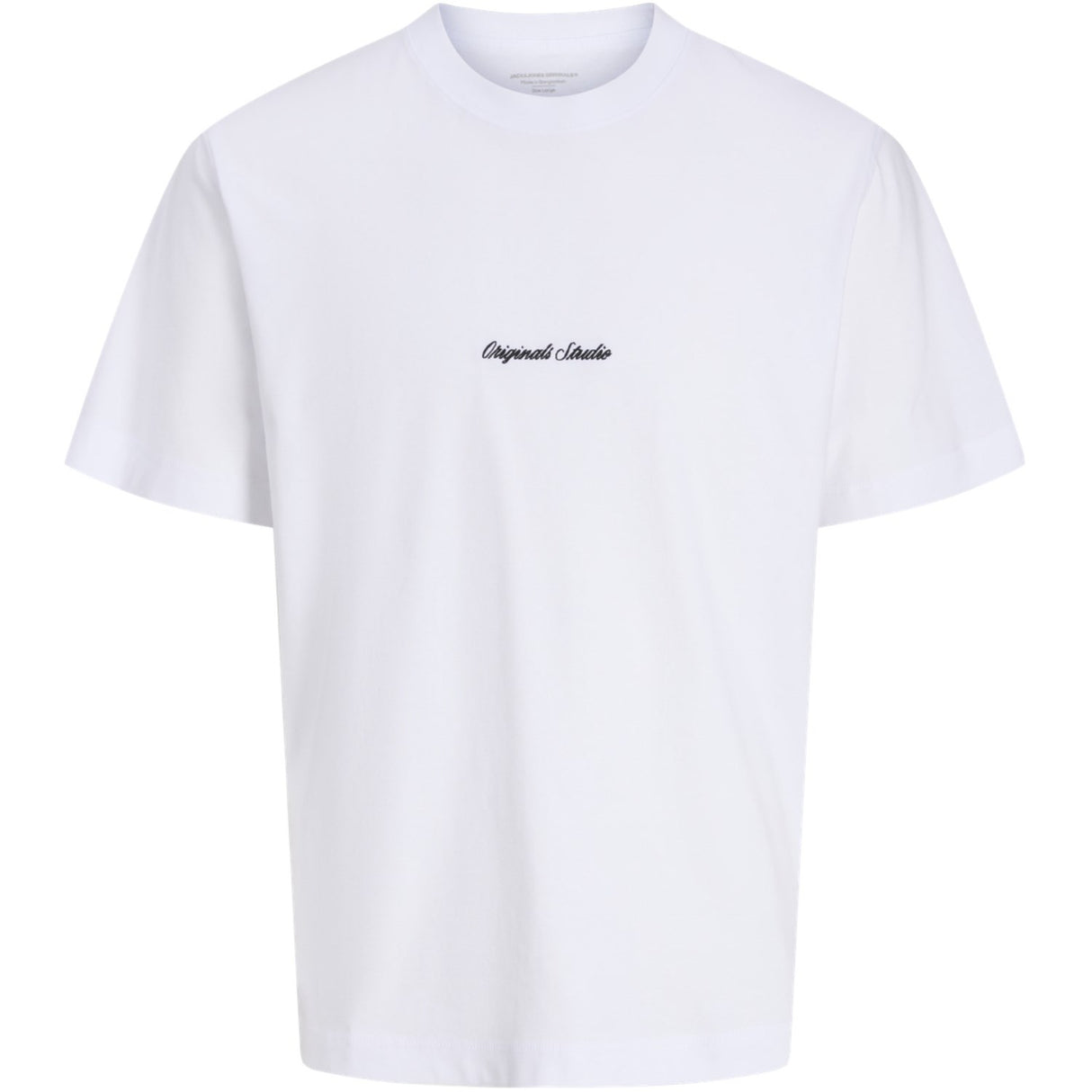 Jack & Jones Junior Bright White Jornorrebro Emb Tee Ss Cn Noos Jnr