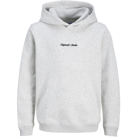 Jack & Jones Junior White Melange Jornorrebro Emb Sweat Huva Noos Jnr