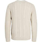 Jack & Jones Junior Silver Lining Melange Jprblusean Stickad Cable Crew Neck Jnr