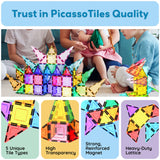 Picasso Tiles Picasso Tiles 61 Stk Magnetiske Byggesæt
