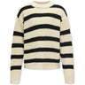 kids ONLY Eggnog Black Kogjusty L/S Stripe Pullover Knt Noos