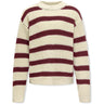kids ONLY Eggnog Cabernet Kogjusty L/S Stripe Pullover Knt Noos