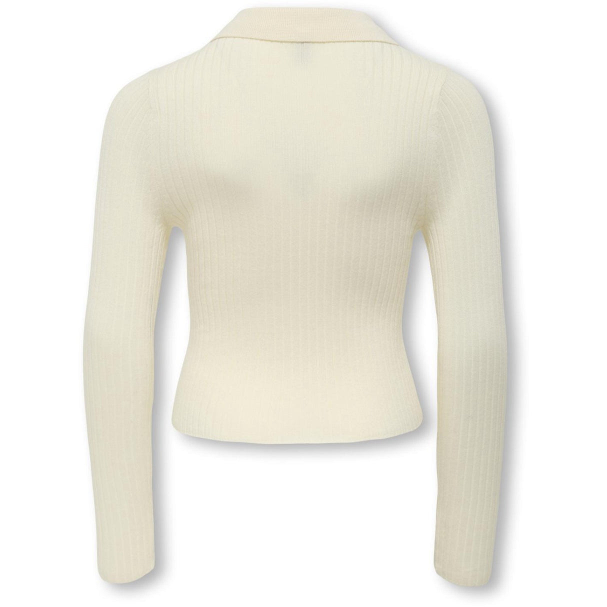 kids ONLY Birch Gold Button Kogmila Ls Rib Knap Pikétröja Neck Cp Knt