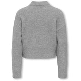 kids ONLY Medium Grey Melange Kogrene Life Ls Knap O-Neck Cp Knt