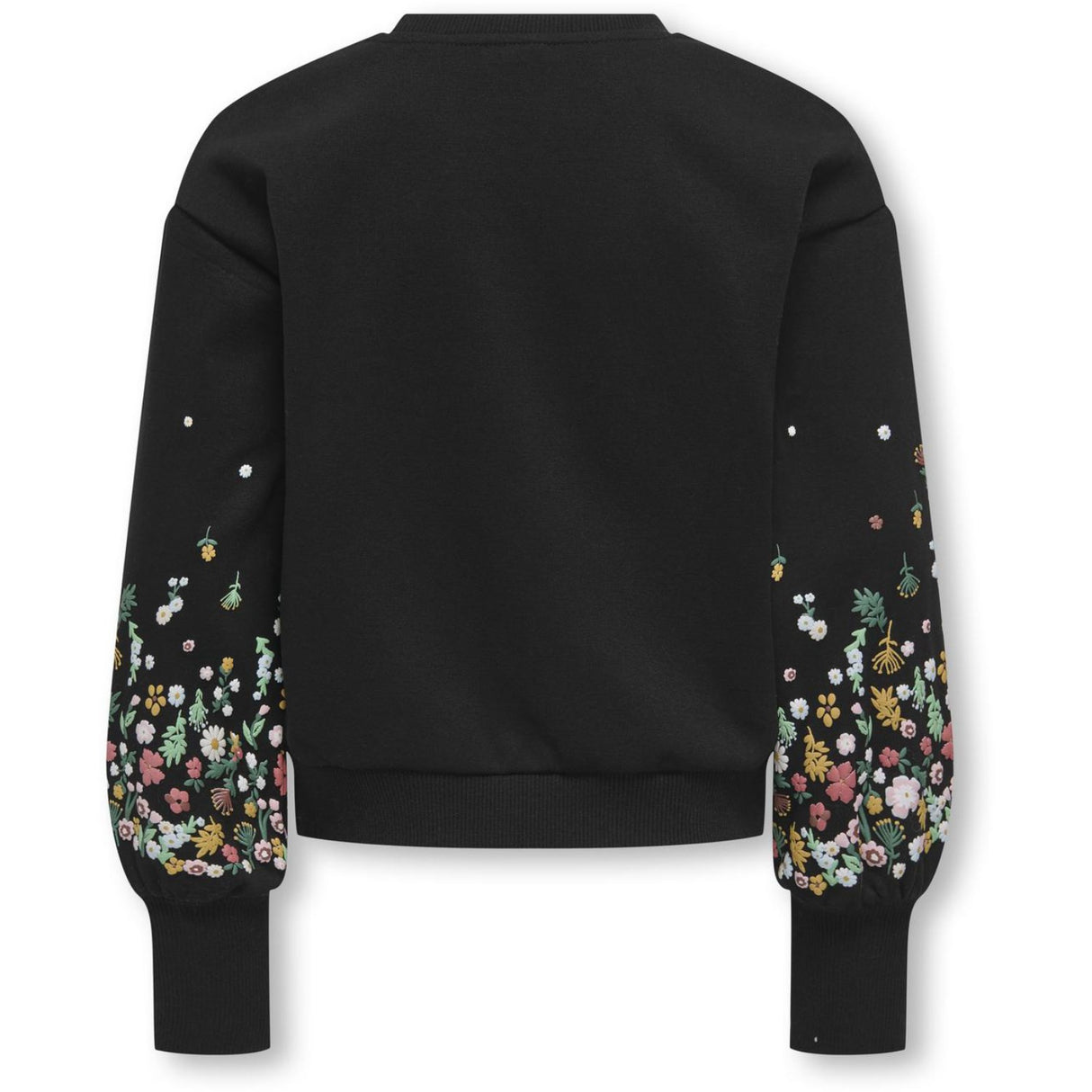 kids ONLY Black Sleeve Flower Kogbrooke L/S O-Neck Flower Swt Noos