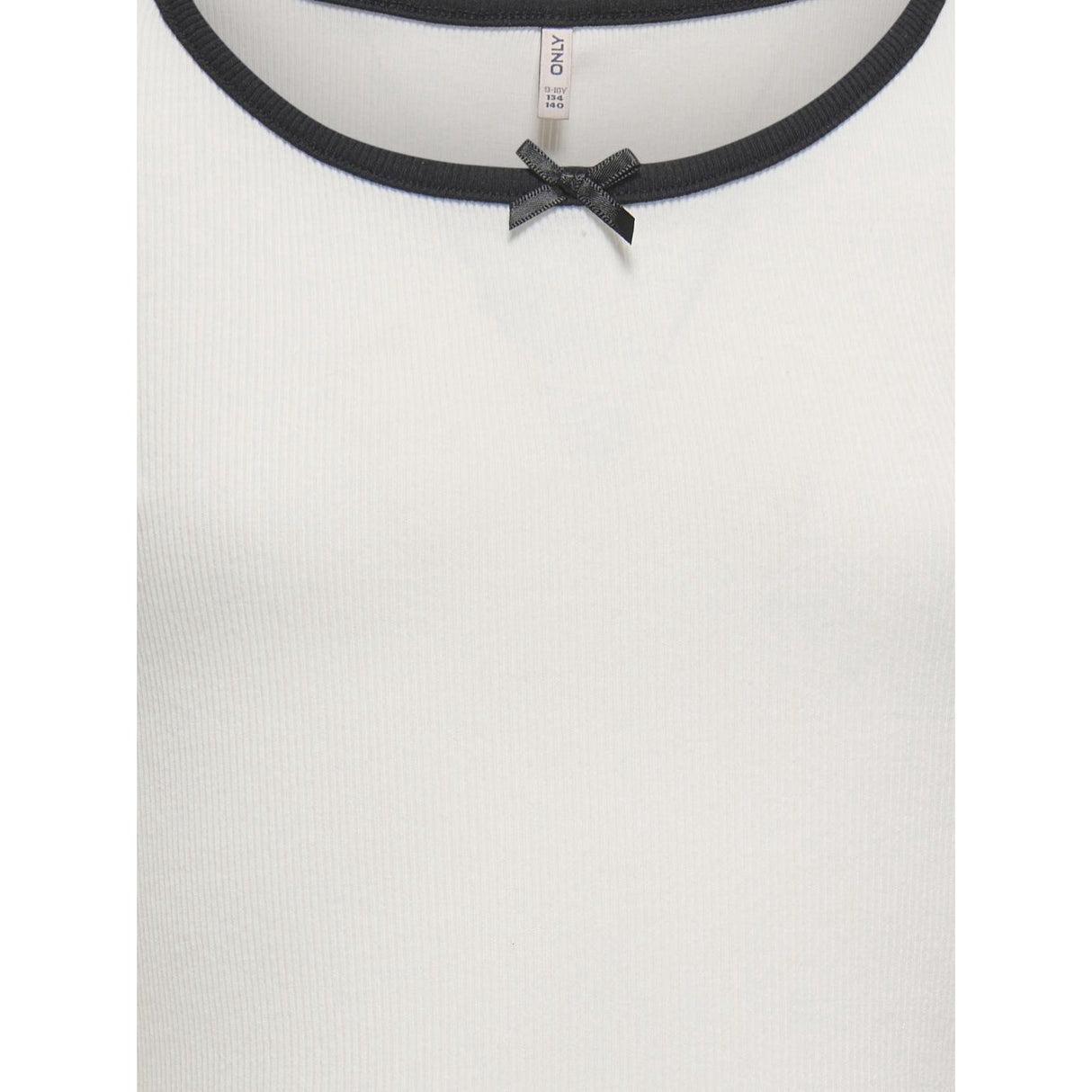 kids ONLY Cloud Dancer Black Bow Kogsofia L/S Rosett Topp Jrs