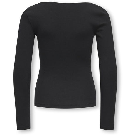 kids ONLY Black Cloud Dancer Bow Kogsofia L/S Rosett Topp Jrs