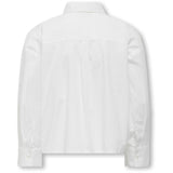 kids ONLY Bright White Rhinestones Koglina Stone Oversize L/S Skjorta Wvn