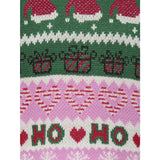 kids ONLY Fuchsia Pink W. Green Jacket/Cd/Salsa/Black Kmghoho X-Mas Ls Pullover Knt