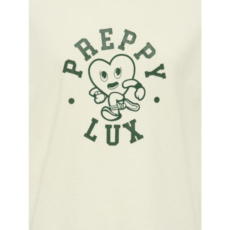 kids ONLY Cloud Dancer Preppy/Pineneedle Koggitta S/S Boxy Printed Topp Jrs