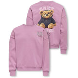kids ONLY Mauve Orchid Cozy Kogbila L/S Ovz Björn O-Neck Swt Noos