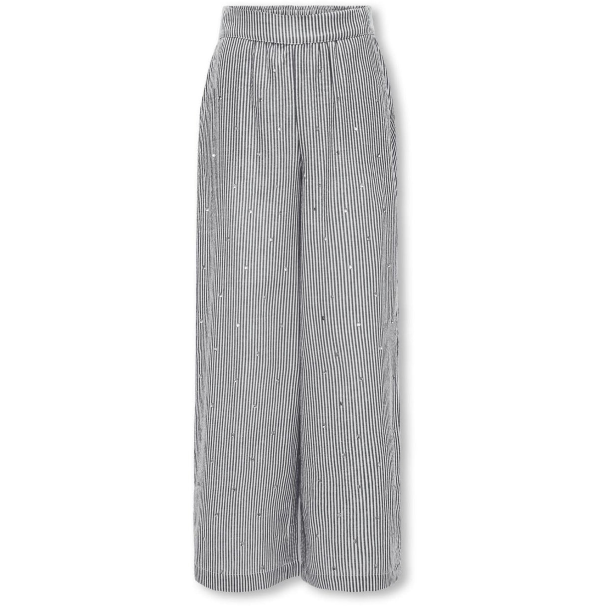 kids ONLY Bright White Naval Academy Kogsiv-Smilla Life Ls Rhinest. Byxor Cp