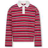 kids ONLY Salsa Night Sky/Cloud Dancer Kogruby Life L/S Boxy Pikétröja Skjorta Jrs