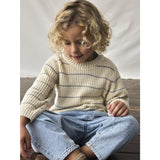 Lil'Atelier Turtledove Nmmemlen Ls Stickad Stripes Lil
