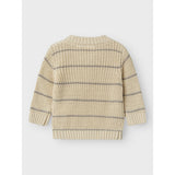 Lil'Atelier Turtledove Nbmemlen Ls Stickad Stripe Lil
