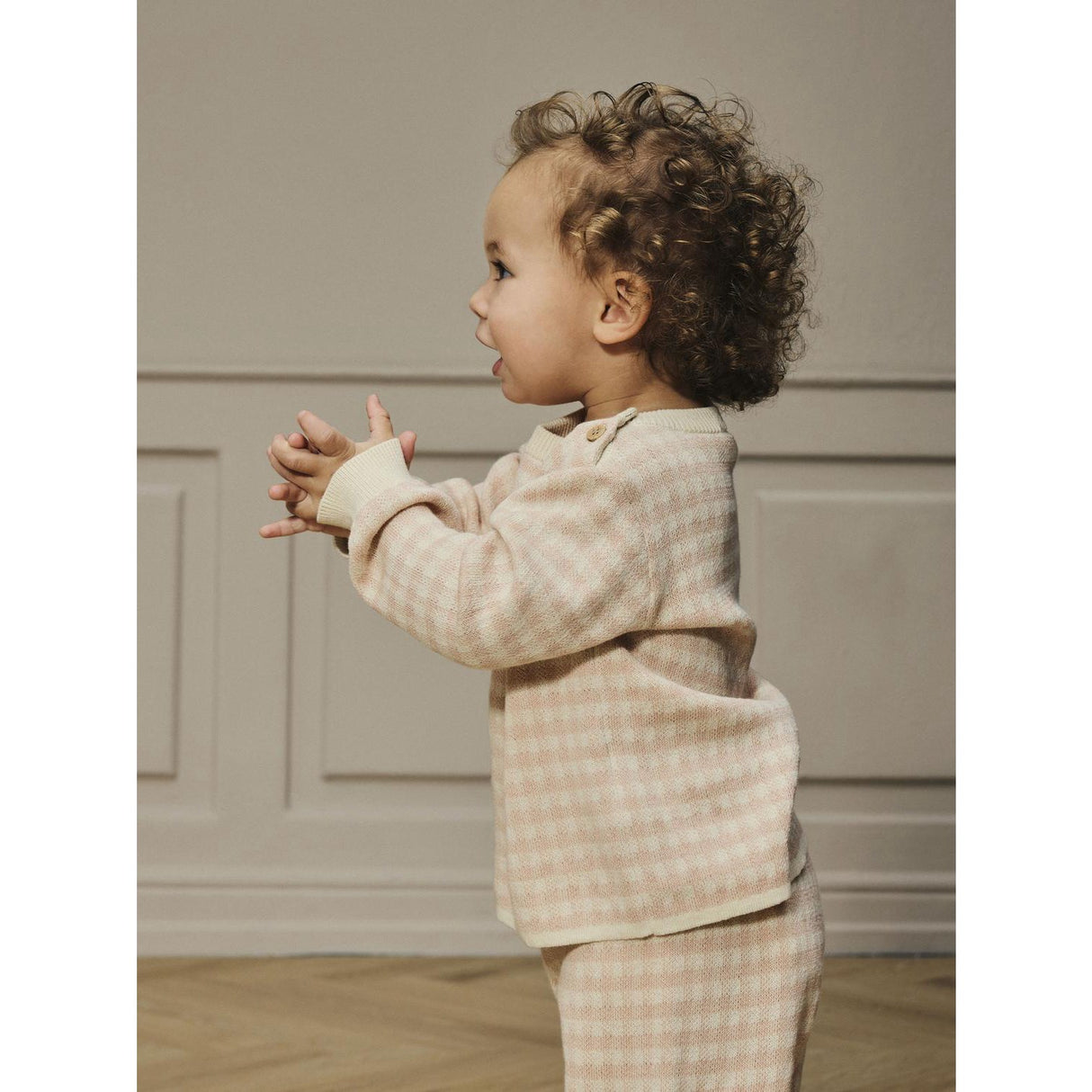 Lil'Atelier Cameo Rose Nbfnadie Ls Loose Stickad Lil