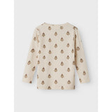 Lil'Atelier Pastel Parchment Nmflavo Eva Ls Slim Topp Lil