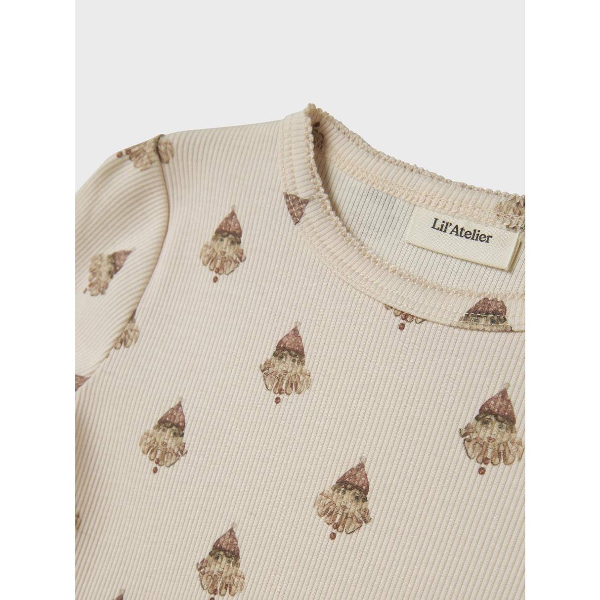 Lil'Atelier Pastel Parchment Nmflavo Eva Ls Slim Topp Lil