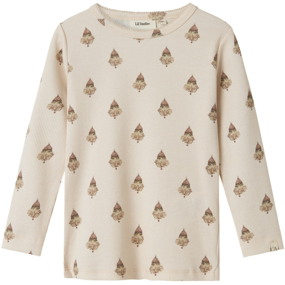 Lil'Atelier Pastel Parchment Nmflavo Eva Ls Slim Topp Lil