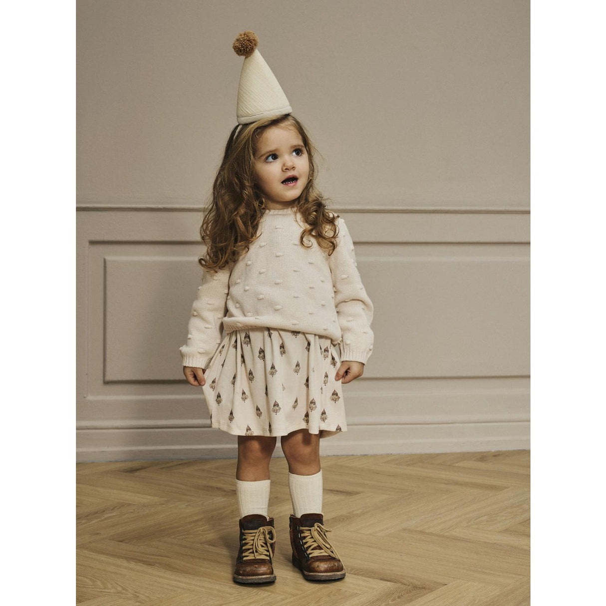 Lil'Atelier Pastel Parchment Nmngable Ls Loose Stickad Lil