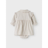 Lil'Atelier Pastel Parchment Nbfolena Ls Loose Body Klänning Lil