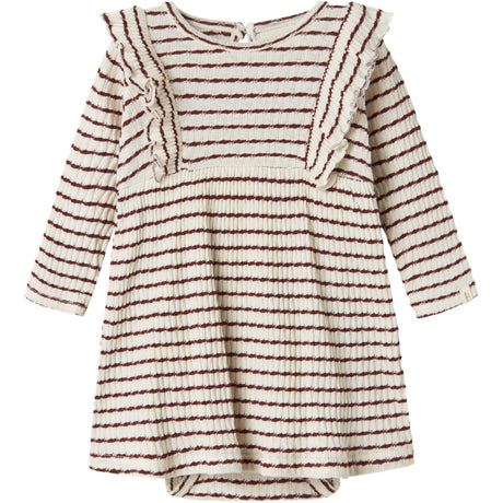 Lil'Atelier Hot Chocolate Nbfosophia Ls Body Klänning Lil