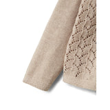 Lil'Atelier Pastel Parchment Melange Nmfolga Ls Stickad Card Lil