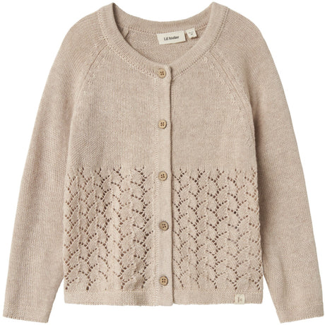 Lil'Atelier Pastel Parchment Melange Nmfolga Ls Stickad Card Lil