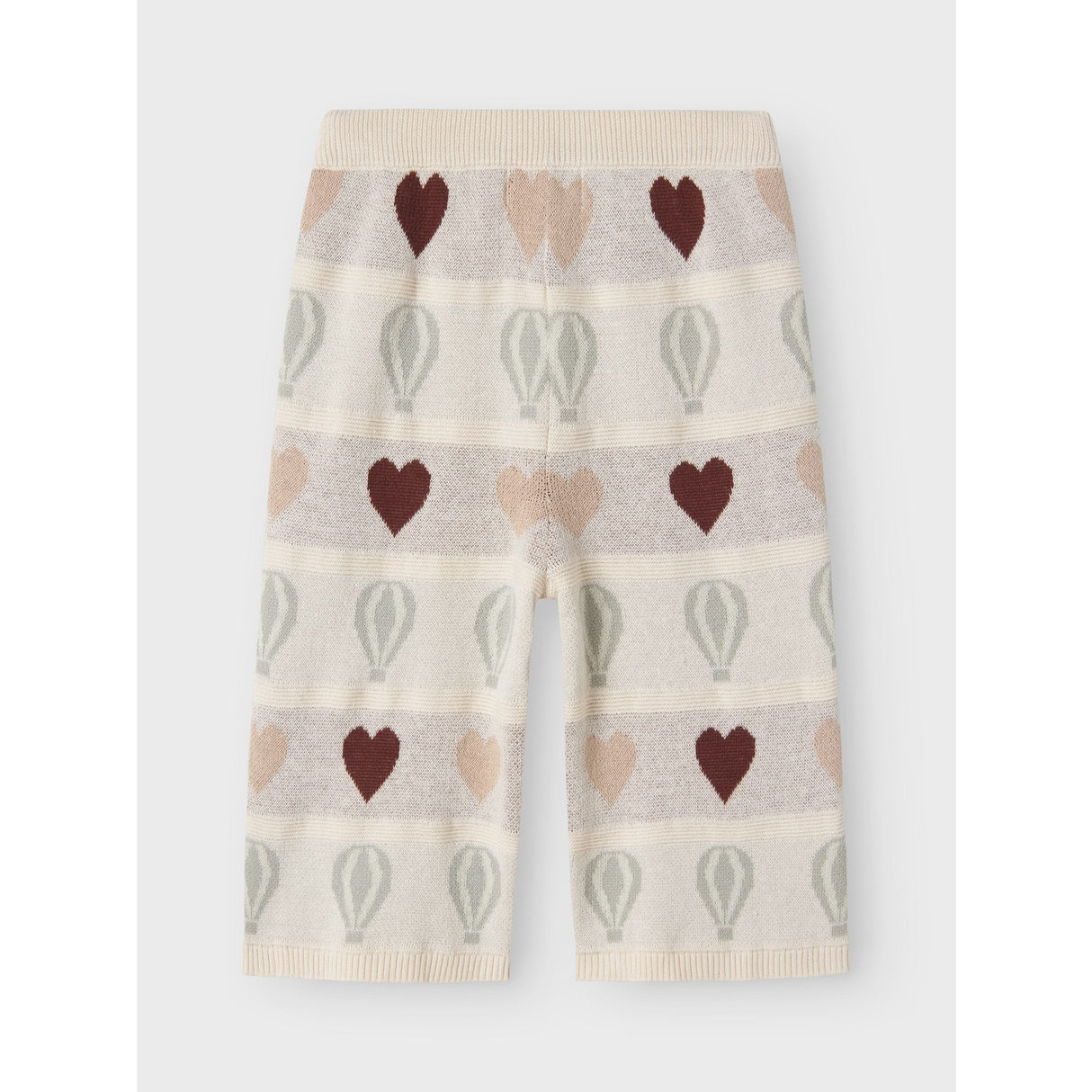 Lil'Atelier Pastel Parchment Nmflamai Wide Stickad Ancle Pant Lil