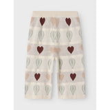 Lil'Atelier Pastel Parchment Nmflamai Wide Stickad Ancle Pant Lil