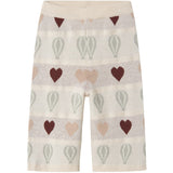 Lil'Atelier Pastel Parchment Nmflamai Wide Stickad Ancle Pant Lil