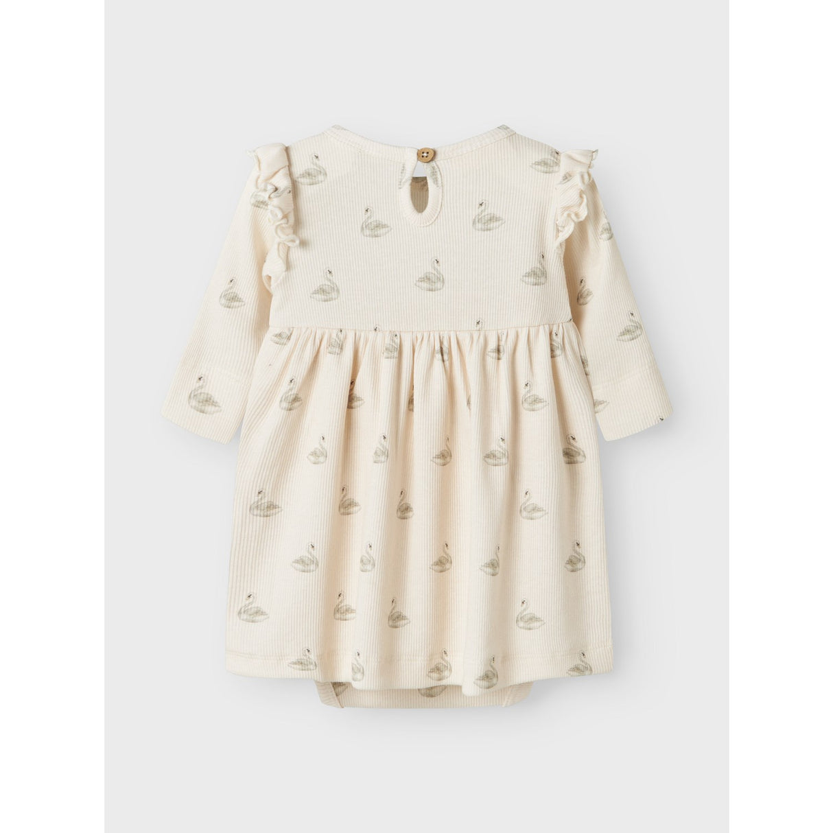 Lil'Atelier Pastel Parchment Swan Nbfgavo Ege Ls Body Klänning Lil