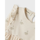 Lil'Atelier Pastel Parchment Swan Nbfgavo Ege Ls Body Klänning Lil