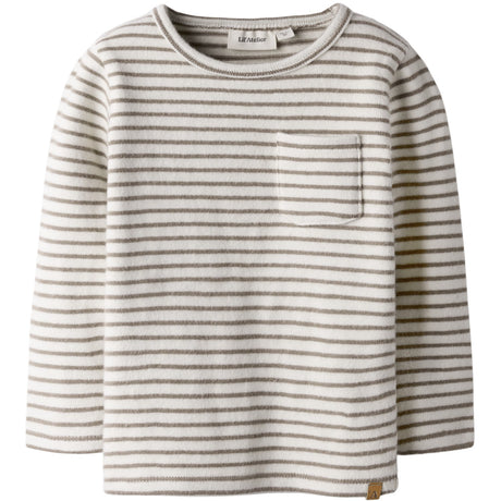 Lil'Atelier Turtledove Sepia Tint Nmmthoro Jen Ls Slim Topp Lil