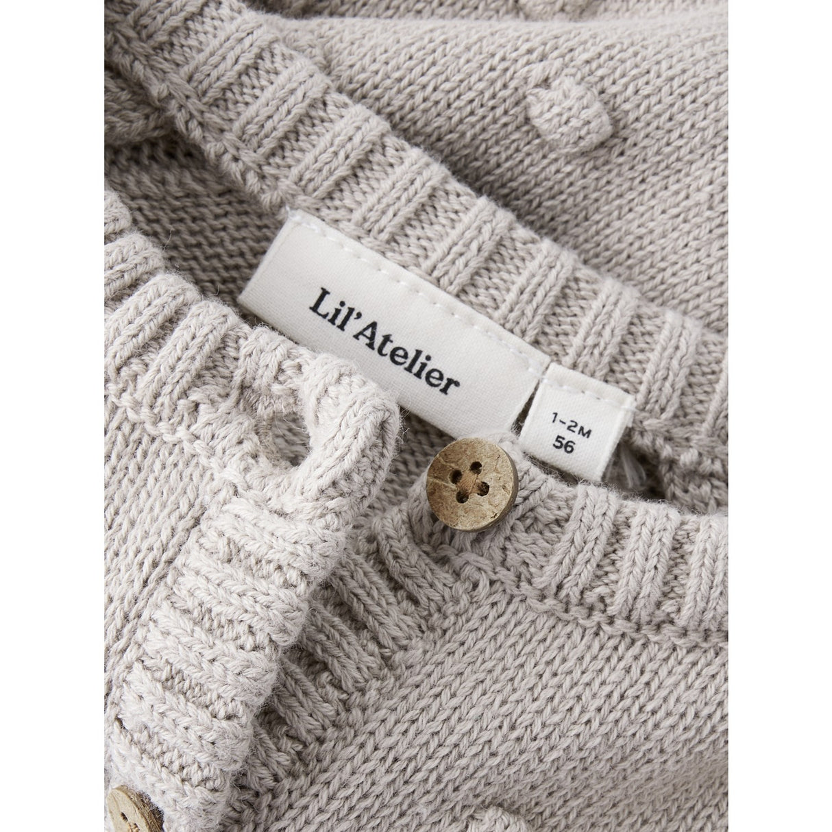 Lil'Atelier Oxford Tan Nbngable Ls Stickad Card Lil