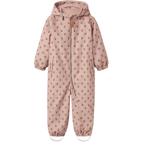 Lil'Atelier Misty Rose Cherry Nmflasnow10 Flygdräkt Aop Fo Lil