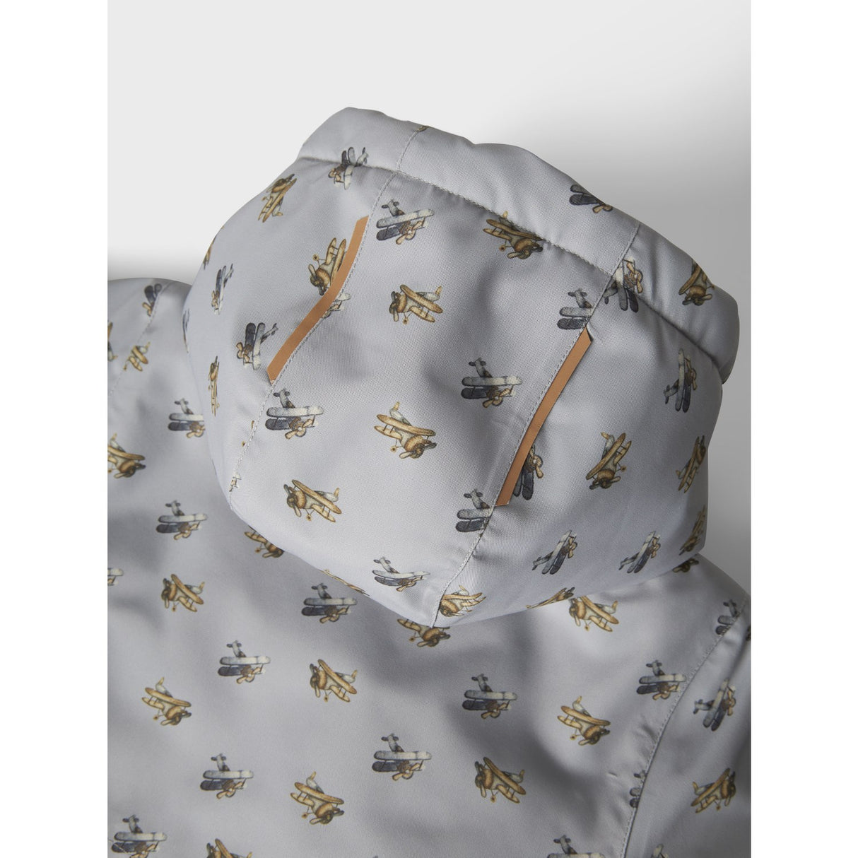 Lil'Atelier Ultimate Grey Airplanes Nmmlasnow10 Jkt Fo Aop1 Lil