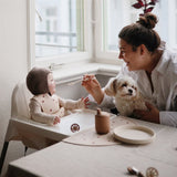 Mushie Blush Classic Silikon Tallrik