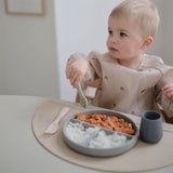 Mushie Cambridge Blue Silikon Starter Kopp