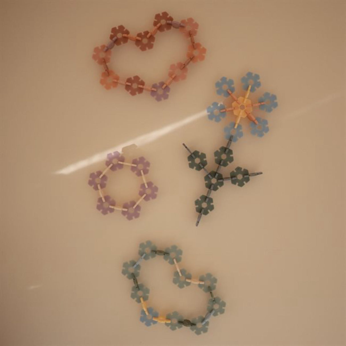 Mushie Multi HEX Connect Building Leksak Sett