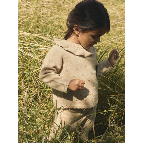 Lil'Atelier Safari Melange Nmfnalio Ls Stickad Lil