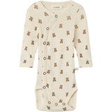 Lil'Atelier Turtledove Melange Nbnnalu Wo/Mo Ls Slim Omlott Body Lil