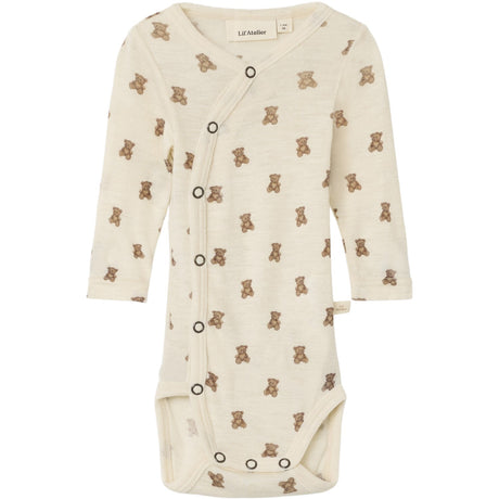 Lil'Atelier Turtledove Melange Nbnnalu Wo/Mo Ls Slim Omlott Body Lil